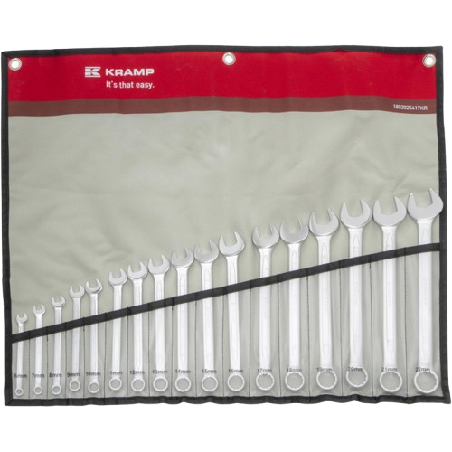 Kramp Ringsteeksleutelset 17-delig 6-22mm